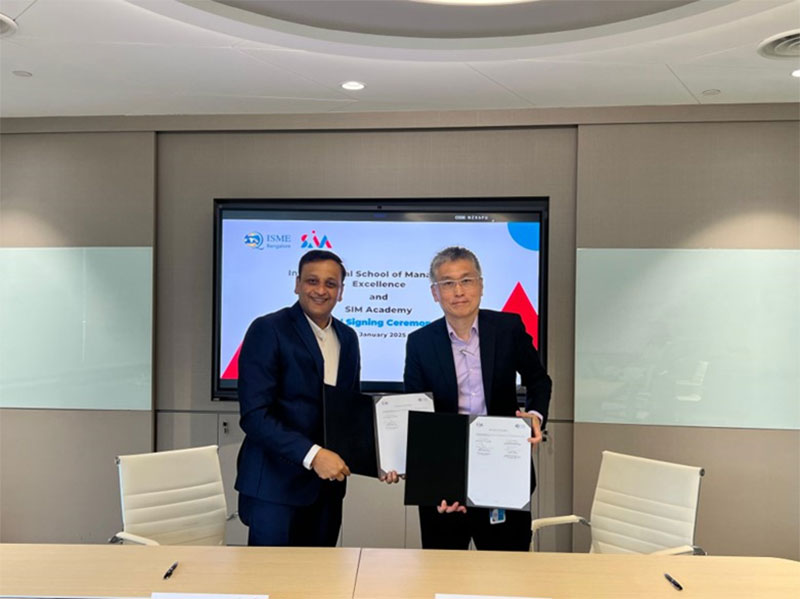 SIM Academy signs with International School of Management Excellence (ISME)