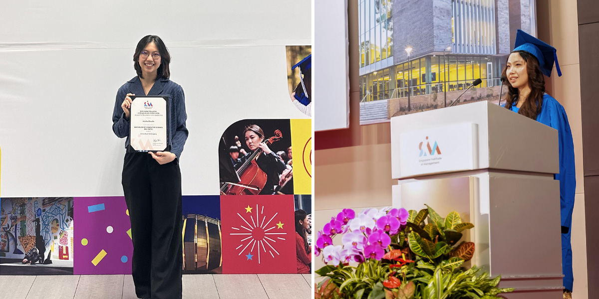 Keisha's efforts did not go unnoticed. She received the SIM Academic Excellence and Leadership Scholarship, which eased the financial burden of her studies and gave her more space to invest fully in her university experience.