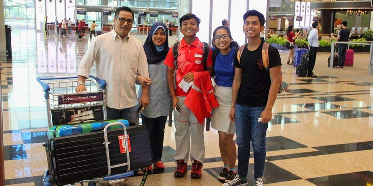 Hariz subsequently had the opportunity to be trained with the Singapore Archery National Team for a year.