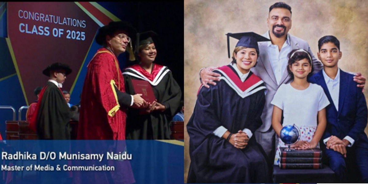 At 40, Radhika made another bold choice: returning to school to pursue a Master’s degree at Nanyang Technological University (NTU), all while managing her family and career.